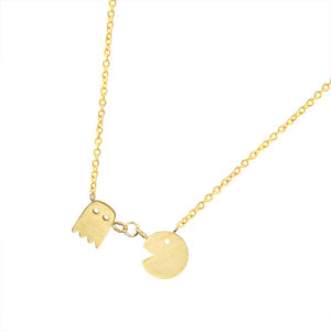 Pacman Couple Necklace