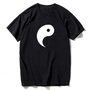 Black and White Yin Yang Couple Shirts