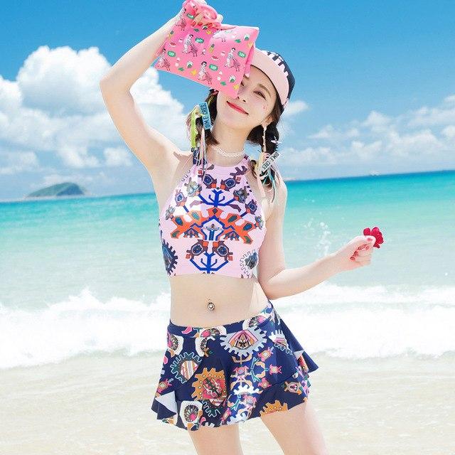 Blue Aztec Couples Swimwear
