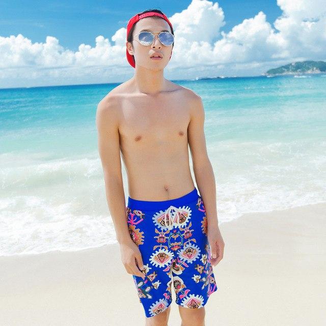 Blue Aztec Couples Swimwear