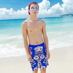 Blue Aztec Couples Swimwear