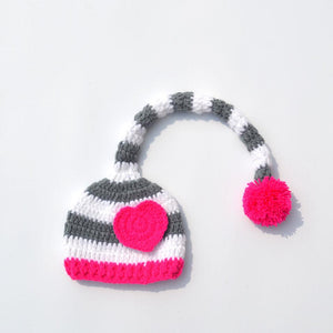 Twin Clothes Crochet Baby Hearted Hat & Pants Set Crochet Newborn Twins Clothing Set