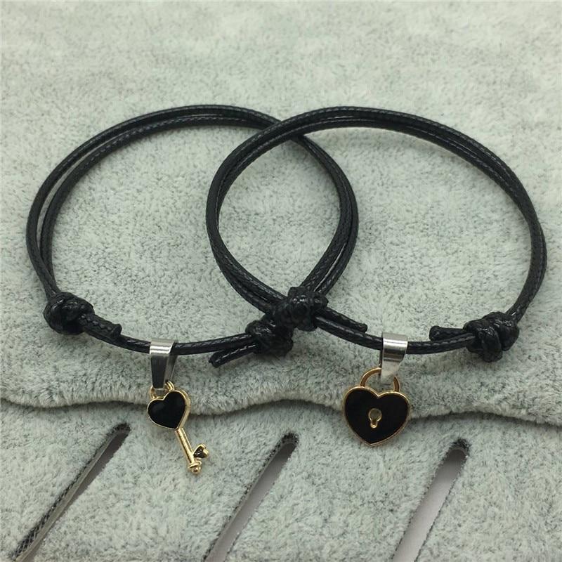 Heart Lock Couple Bracelet