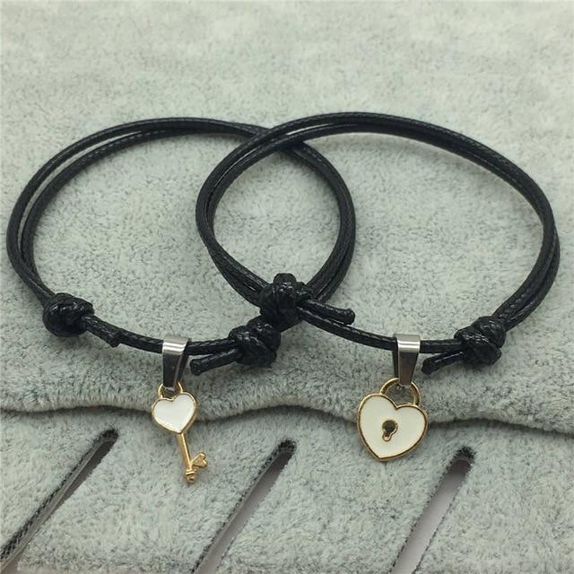 Heart Lock Couple Bracelet