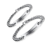 Engrave Lover Couple Bracelets