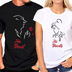 His Beauty His Beast Couple Shirts