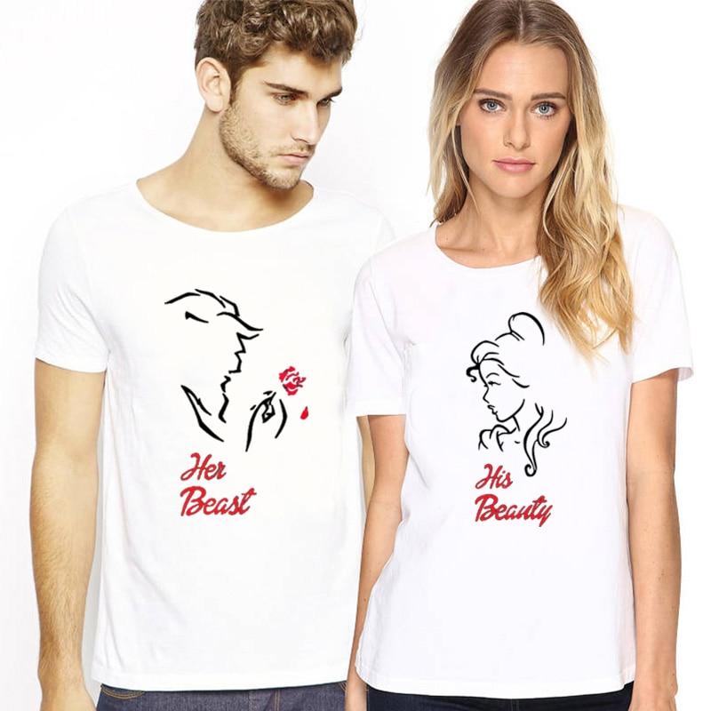 His Beauty His Beast Couple Shirts