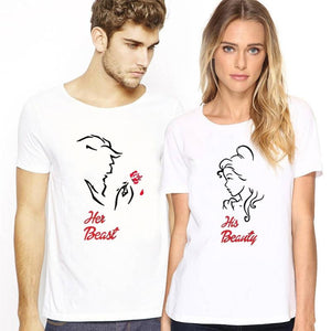 His Beauty His Beast Couple Shirts