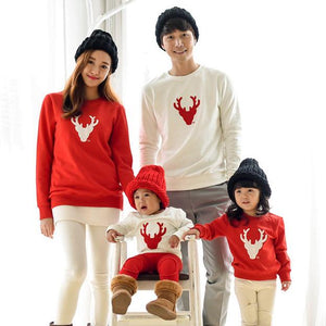 Deer Print Family Matching Sweatshirts