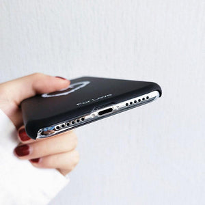 Heart Matte Couple Phone Cases