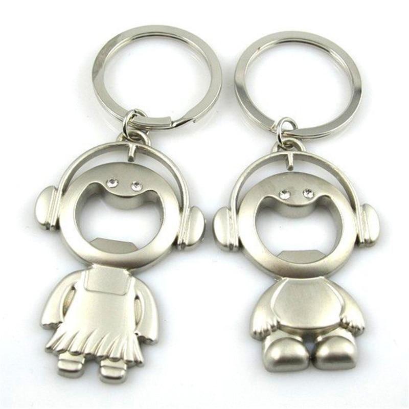 Bottle Opener Couple Key Chain