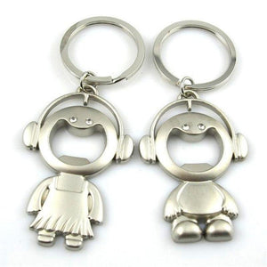 Bottle Opener Couple Key Chain