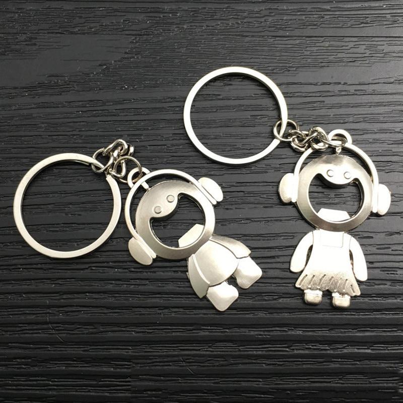 Bottle Opener Couple Key Chain