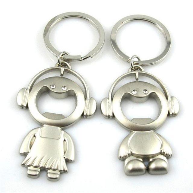 Bottle Opener Couple Key Chain