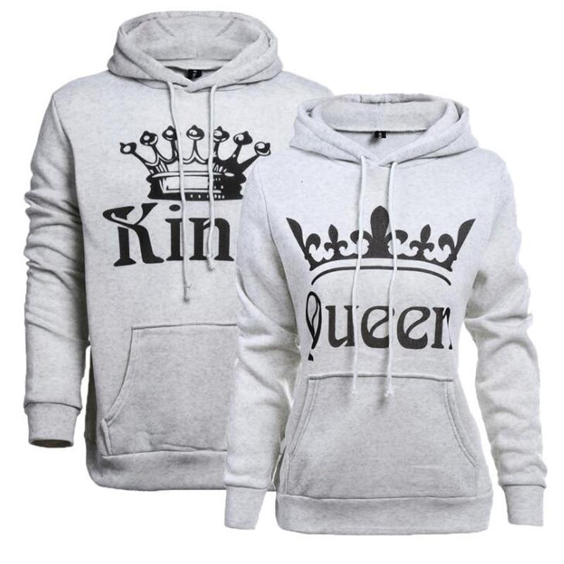 KING QUEEN Crown Couple Sweatshirt