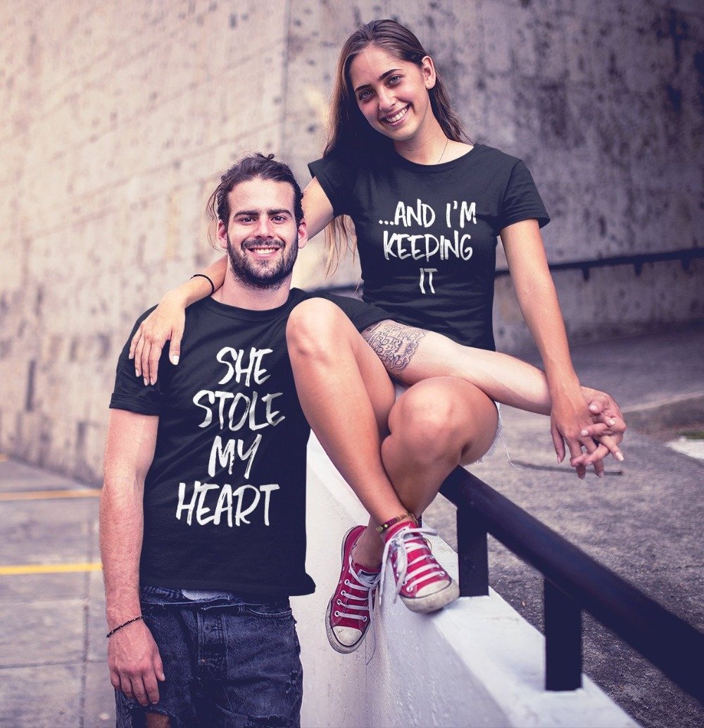 She Stole My Heart ...And I'm Keeping It Couples Shirt