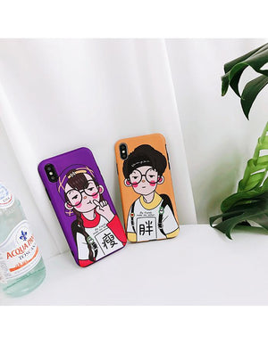 Kawaii Anime Couple Phone Case