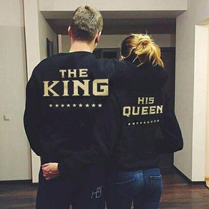 The King His Queen Couple Sweater