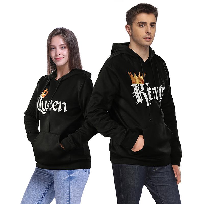 Gold Crown QUEEN KING Couple Sweater
