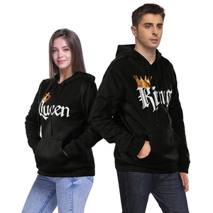 Gold Crown QUEEN KING Couple Sweater