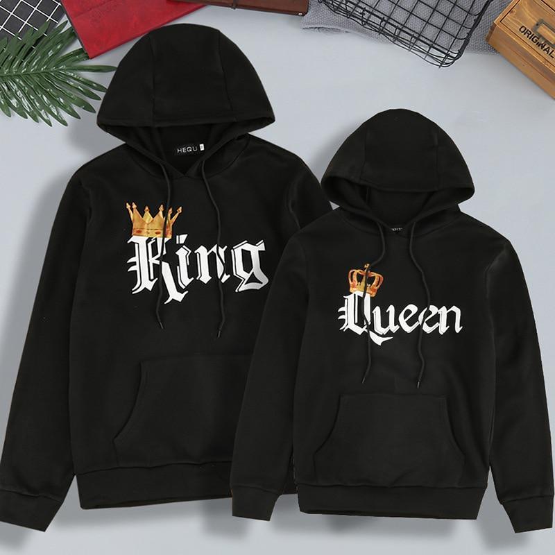 Gold Crown QUEEN KING Couple Sweater