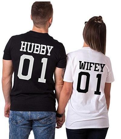 Wifey & Hubby 01 Shirts - Valentine's Day Special