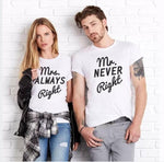 Mr & Mrs Always Right Shirts